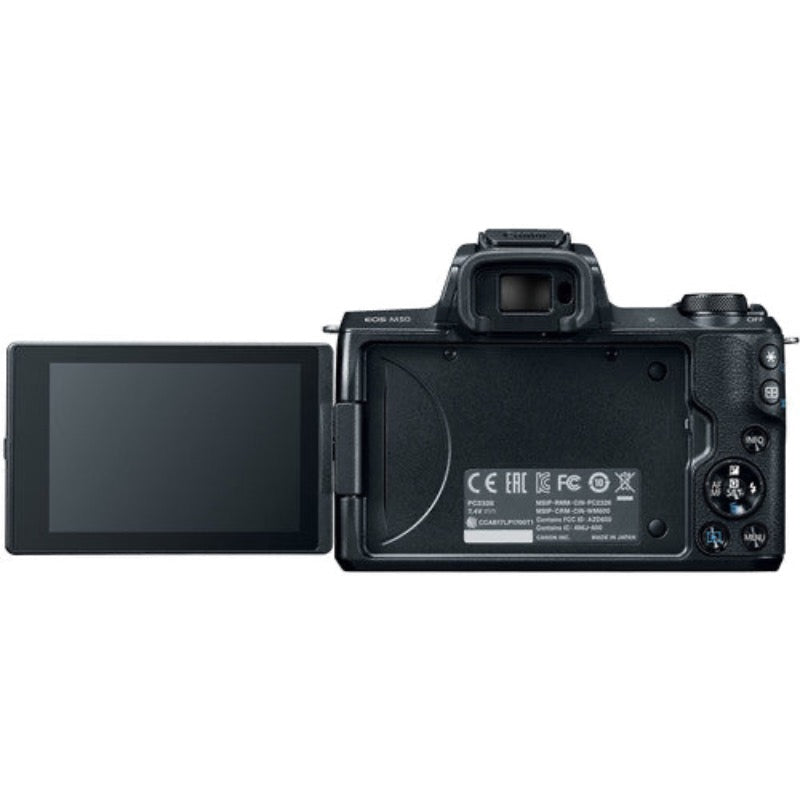 Canon EOS M50 Mirrorless Digital Camera with EF-M 15-45 mm f/3.5-5.6 IS STM Lens - Black - Hashtechguy Canon EOS M50 Mirrorless Digital Camera with EF-M 15-45 mm f/3.5-5.6 IS STM Lens - Black - Hashtechguy